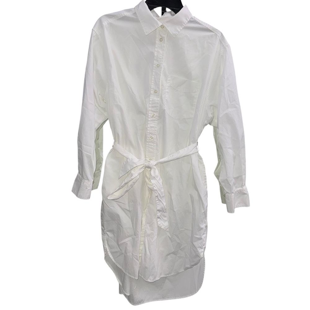 GAP White Button-Up Shirt Dress Size Small